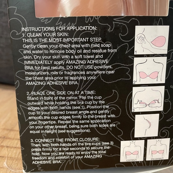 New in Box Adhesive Bra, B Cup - Picture 5 of 10